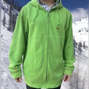 RARE ❎ FOURSQUARE Snowboards Y2K Zip-Up Hoodie